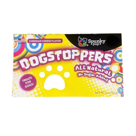 1 Box DOGSTOPPERS (Gobstoppers) Treats for Dogs! Cheddar Cheese by Spunky Pup Na - Picture 1 of 2